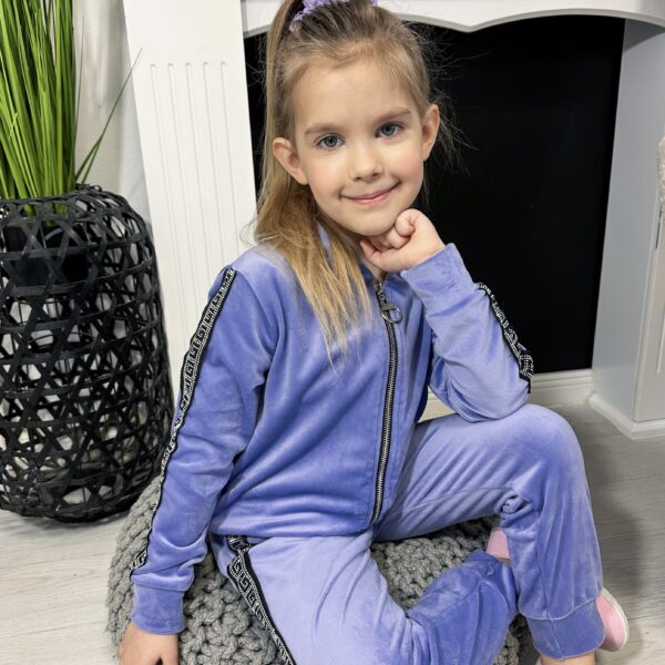 Welurowy dres dla dziewczynki LENA chaber lub fiolet