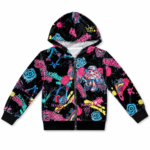 Komplet welurowy dla dziewczynki ROXY bluza + spodnie - obrazek 5
