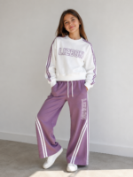 Dziewczęcy komplet LIZBONE bluza + szerokie spodnie