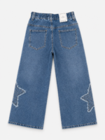 Spodnie dziewczęce STAR z gwiazdkami jeans - obrazek 6