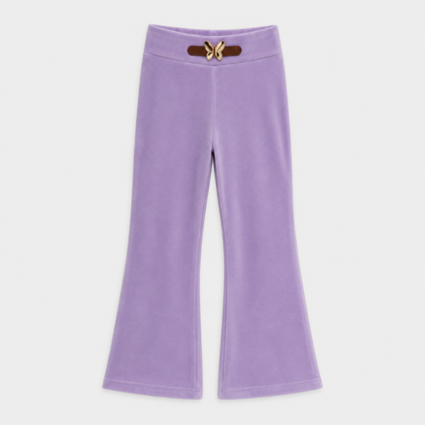 Welurowe legginsy dzwony VELVET BUTTERFLY