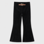 Welurowe legginsy dzwony VELVET BUTTERFLY - obrazek 2