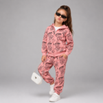 Dres dziewczęcy z misiami Teddy Mood – komplet dresowy z kapturem 3 kolory - obrazek 5