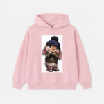 Bluza dla dziewczynki Igomil BUNNY CHIC Premium – pudrowy róż