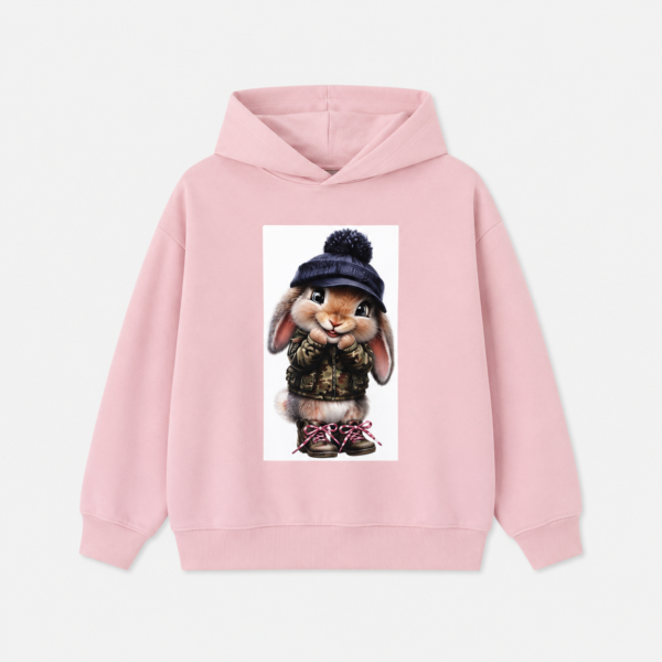 Bluza dla dziewczynki Igomil BUNNY CHIC Premium – pudrowy róż